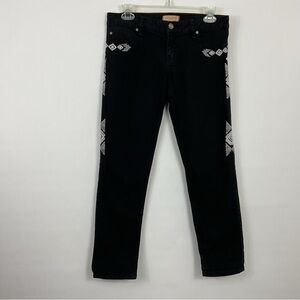 Sanctuary Denim Embroidered Black Jeans Size‎ 26